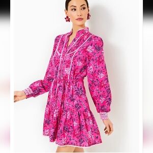 Lilly Pulitzer Arletta Floral Dress 12 NWOT